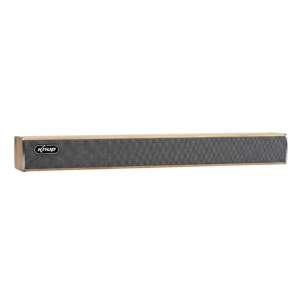 Caixa de Som Soundbar Kp-6035bh Knup 60w Rms Bluetooth 5.0 Entrada Óptica Rca Com Cabo P2 X P2, Cotrole Remoto e Fonte