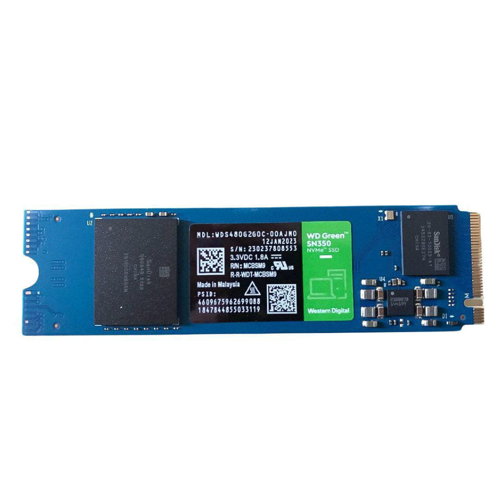 SSD M.2 Nvme 240GB, Western Digital, WD GREEN, 2280 SN350 PCIe Leitura: 2400MB/s e Gravação: 1650MB/s - WDS240G2G0C