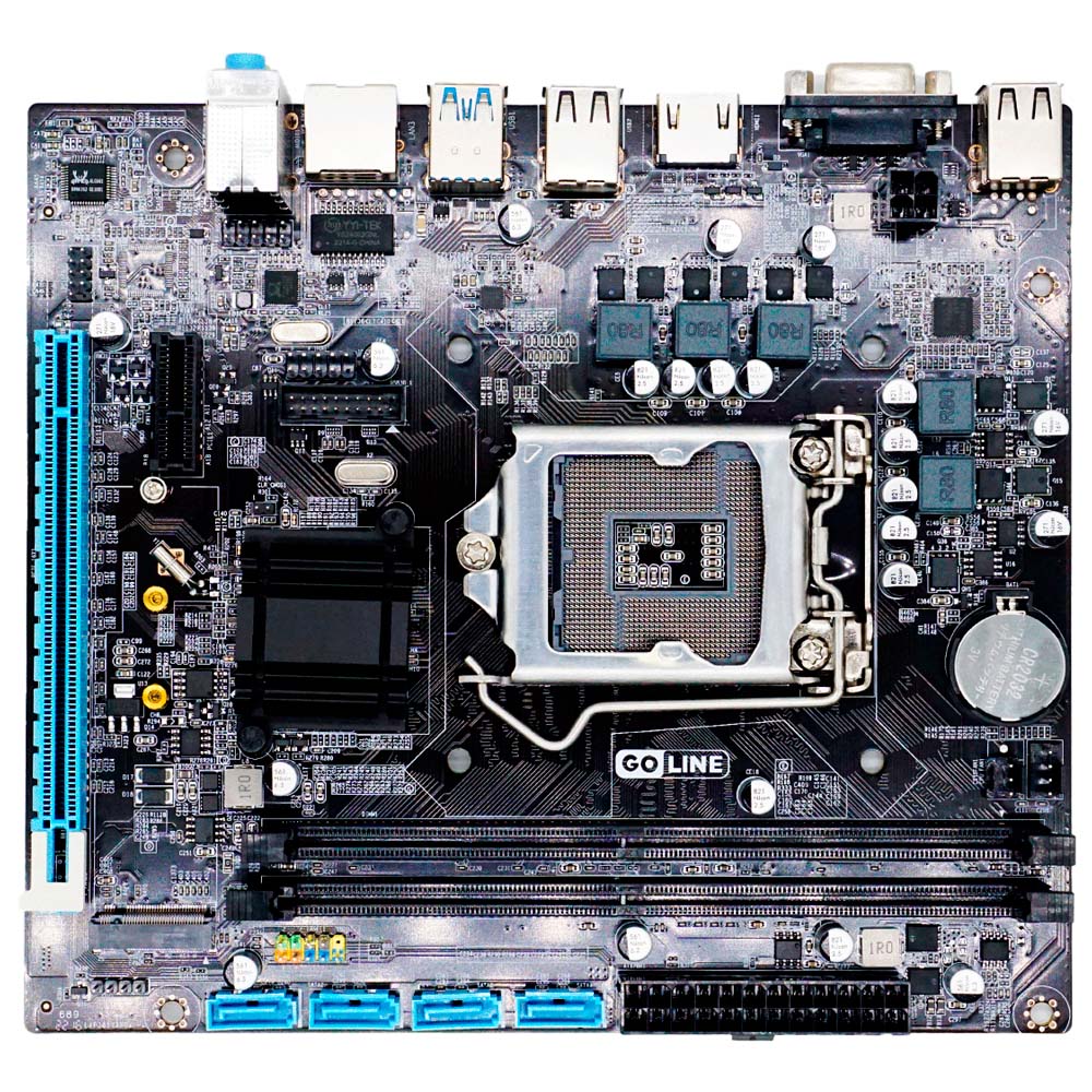 Placa Mãe Goline H110M-GD4, LGA1151, DDR4, LAN Gigabit 1.000MB & M.2 NVME, Para 6ª e 7ª Geração Intel