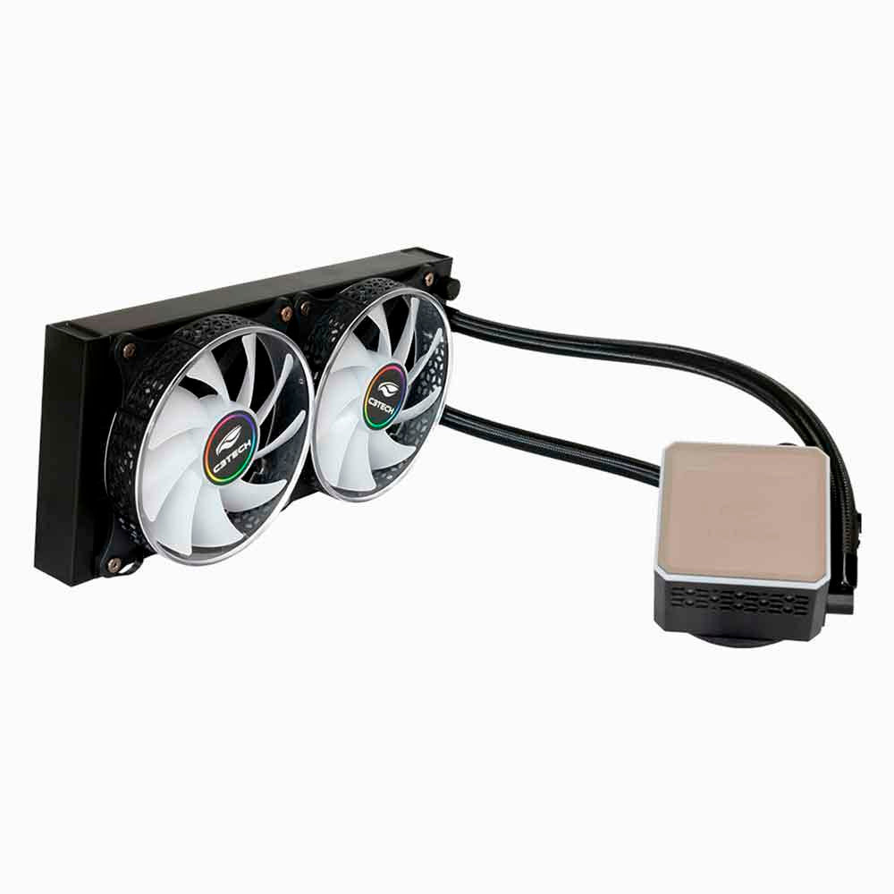 Water Cooler Gamer C3Tech FC-W240WHRGB Branco