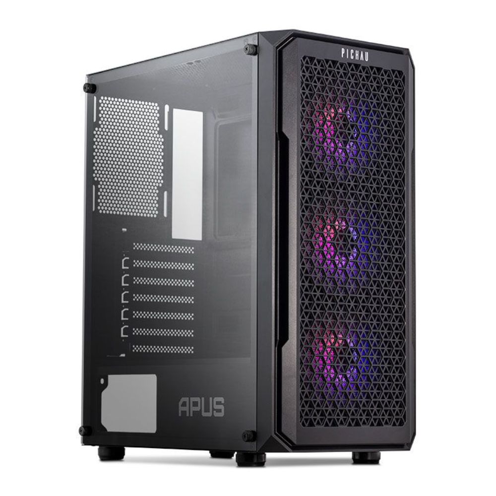 Computador Gamer Amd Ryzen 5 5600, SSD 512Gb, RAM 16GB (2x8Gb) Gab-Gamer PG-APS-RGB01, Placa de Vídeo RX 7600 GDDR6 8GB