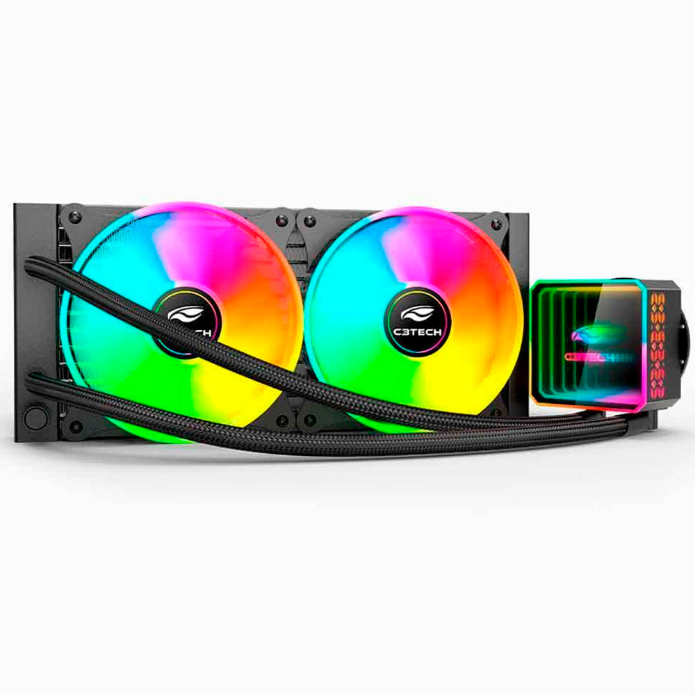 Water Cooler Gamer C3Tech FC-W240WHRGB Branco