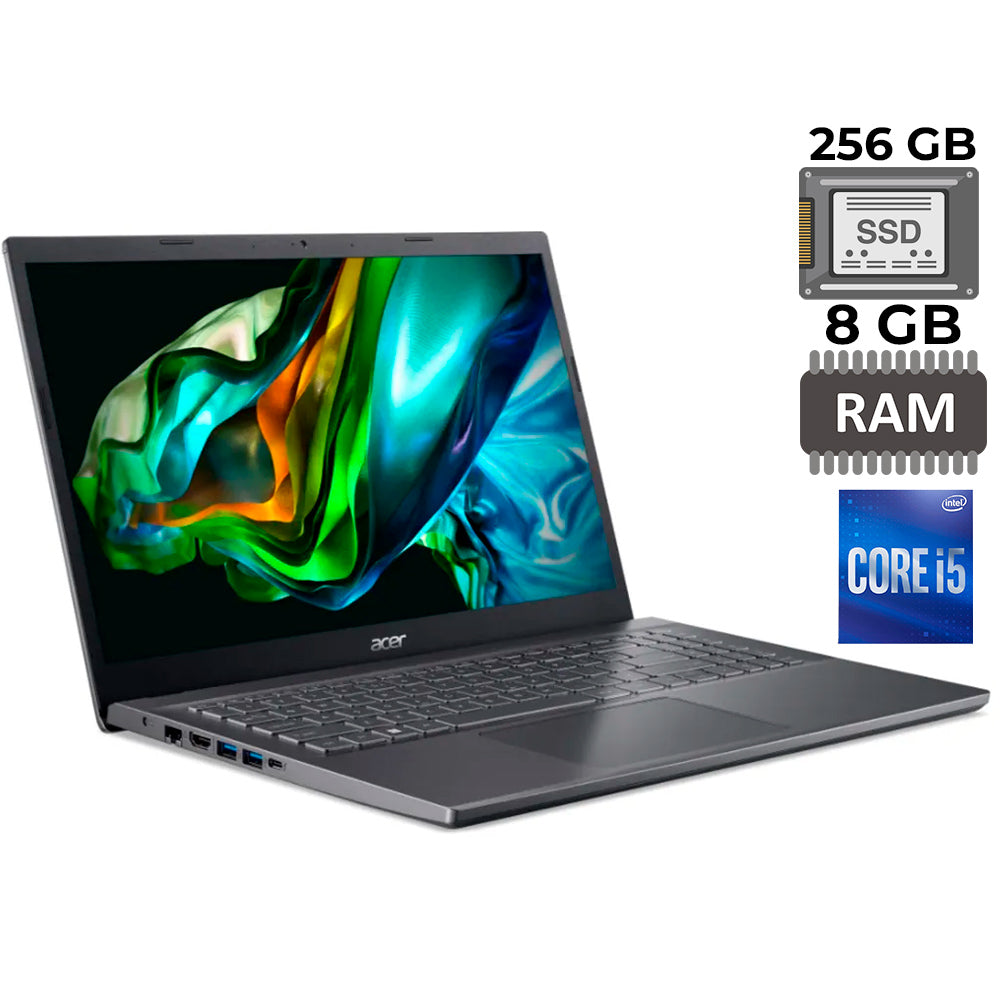 Notebook Acer Aspire 5 A515-57-55B8 Intel Core I5 12º G 8GB RAM 256GB SSD (UHD) 15.6