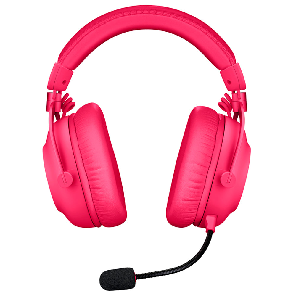 Headset Gamer Sem Fio Logitech G Pro X 2 Lightspeed, 50mm, Bluetooth, USB, 3.5mm, PC, Playstation e Switch, Rosa Magenta