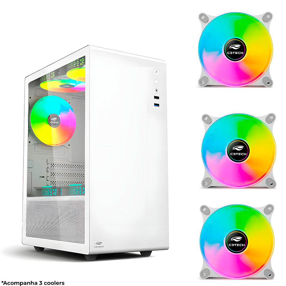 Computador Gamer Core i3-10105F - Décima Geração, Placa GT-H510 M.2, Memória 16 GB DDR4- SSD 1TB NVMe-Placa de Vídeo