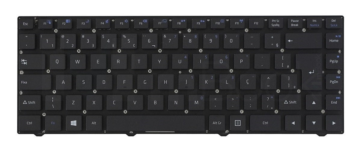 Teclado Notebook Sim+ Positivo Modelo Sim 970m