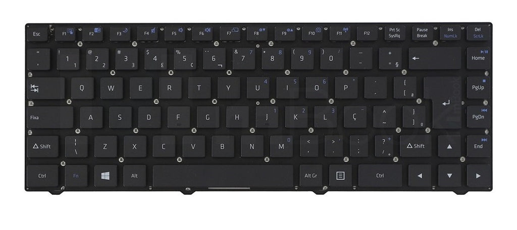 Teclado Notebook Sim+ Positivo Modelo Sim 970m