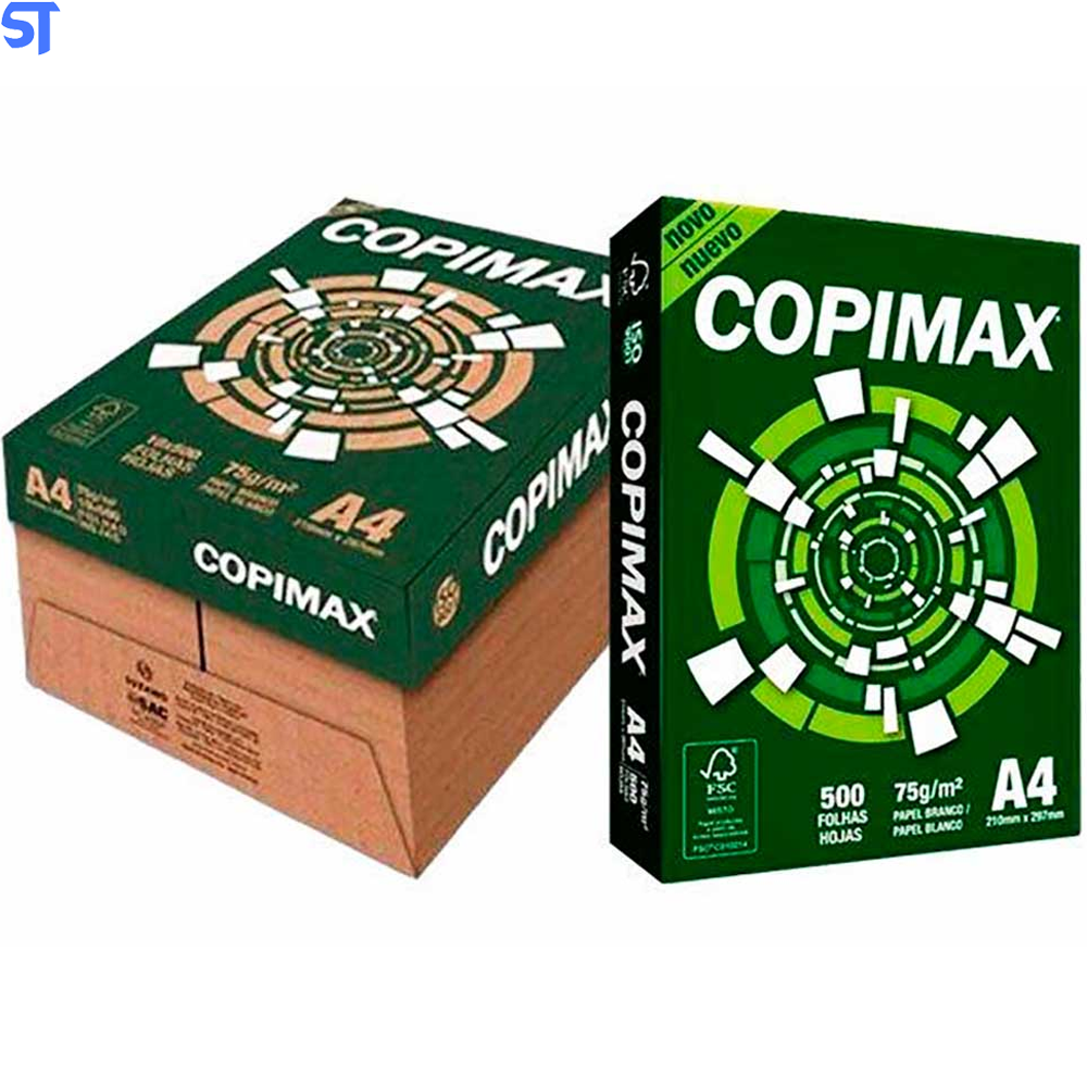 Papel A4 75g Copimax 210x297mm Resmas Com 500 Folhas