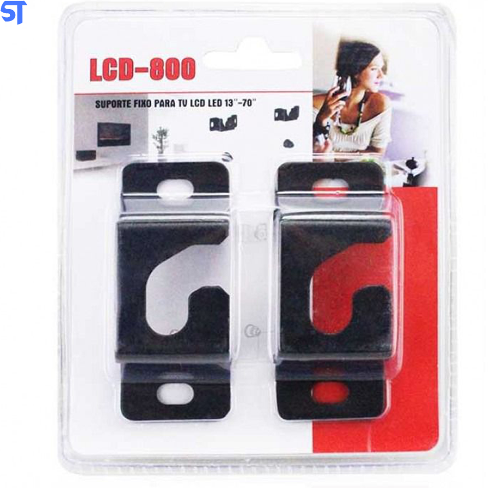 Suporte Fixo Universal Para TV LCD LED 13 à 70 Polegadas Com Parafusos LCD-800
