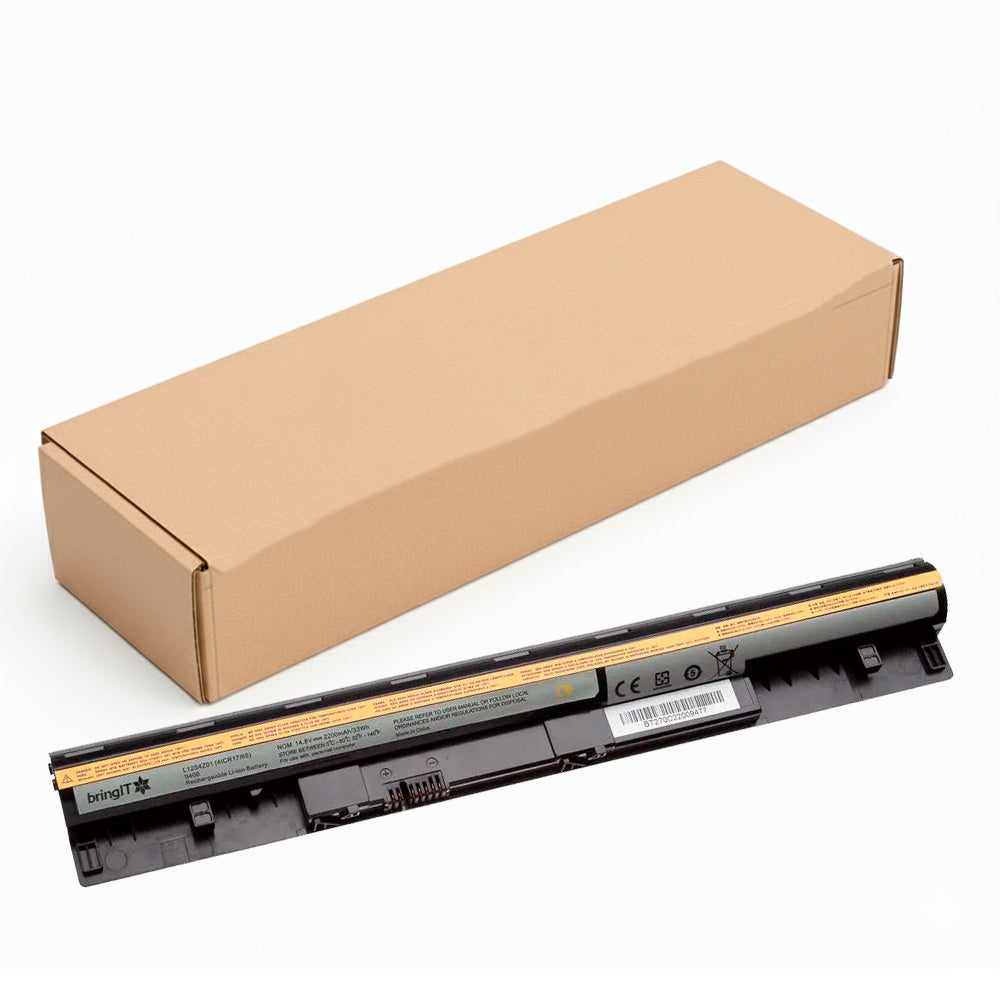 Bateria de Notebook Compatível Lenovo Ideapad S300, S400, S400U Series, 4 Células, 14.8V, 2200 mAh, BringIT-PN L12S4Z01
