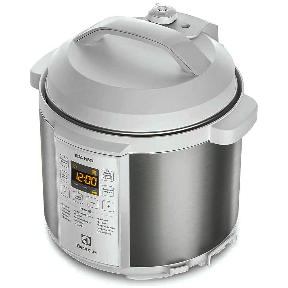 Panela de Pressão Elétrica Electrolux 6L Branca Experience por Rita Lobo (PCC21), 220V