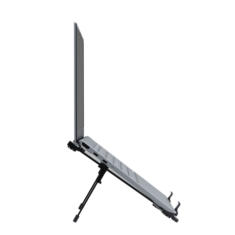 Suporte para Notebook Reliza Aluminium Flex, Ergonômico NR17 em Alumínio, com Regulagem de Altura e Antiderrapante