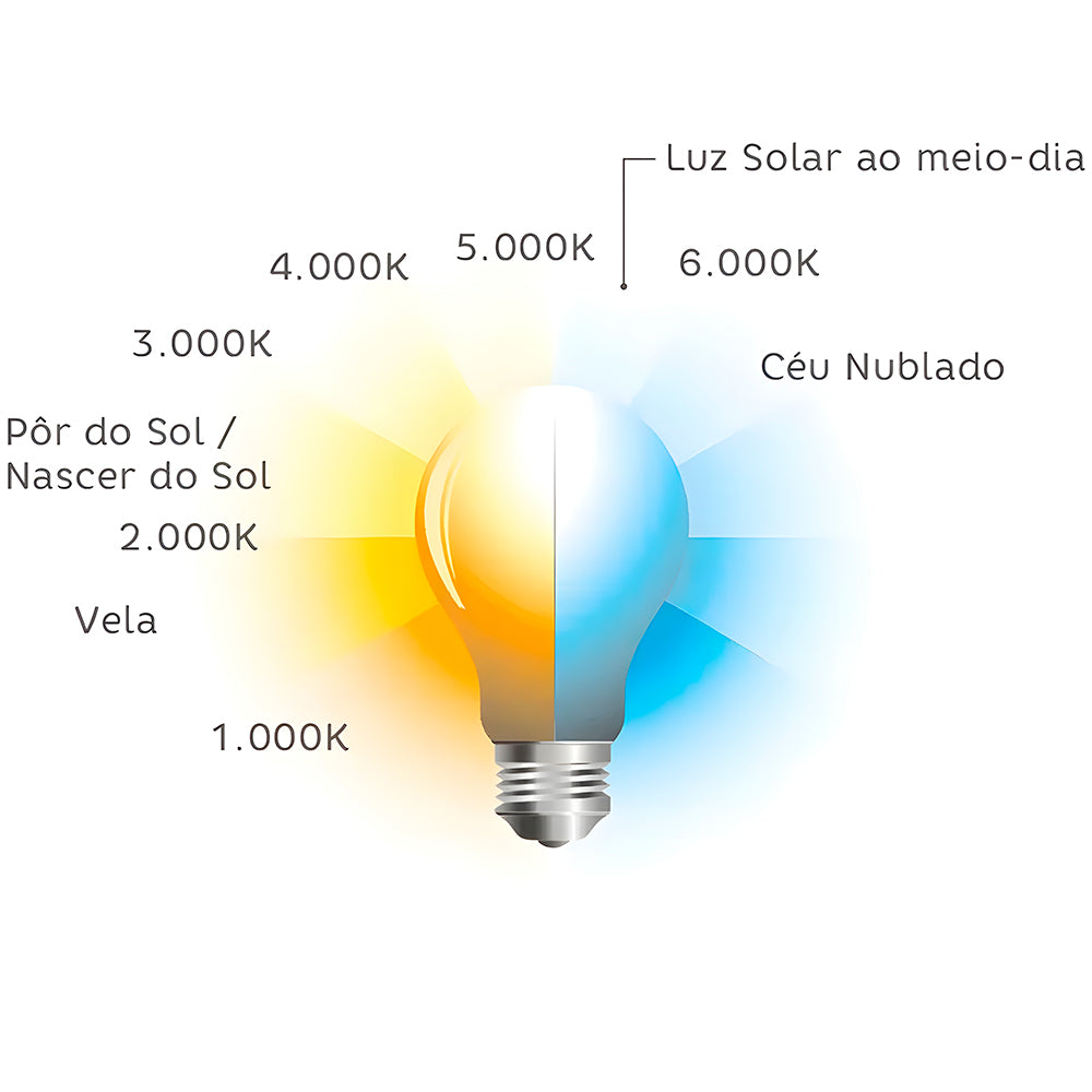 Lâmpada Bulbo LED 9W, 810 Lúmnes, A60 Bivolt, 6500K Branca Fria, Soquete E27, Elgin - 48BLED2F09YU