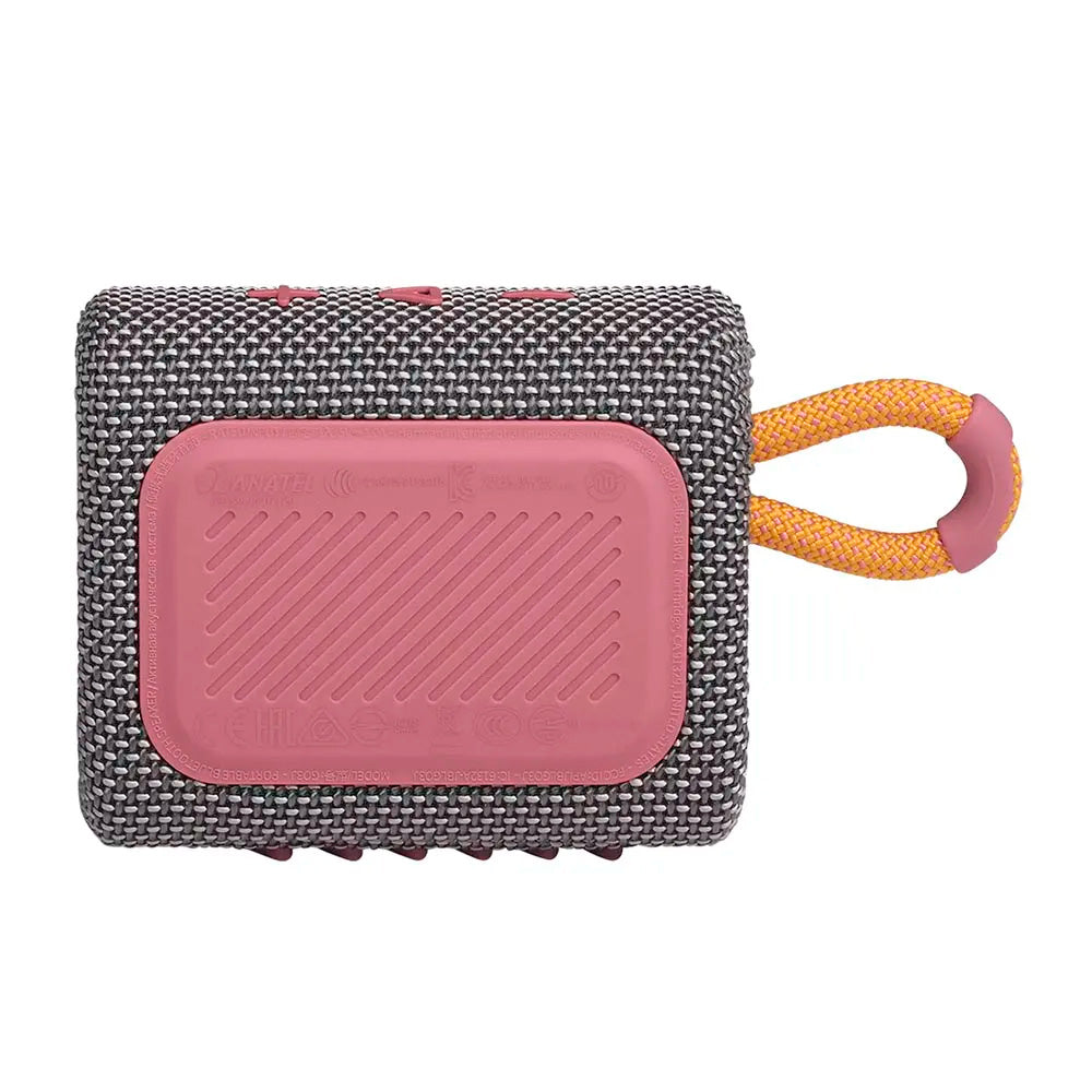 Caixa de Som Portátil JBL GO 3, Bluetooth 5.1, À Prova D'água e Poeira, IP67, Cinza