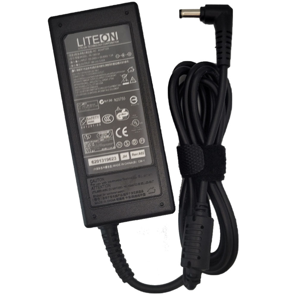 Fonte Notebook Liteon 19v. 3,42a 65W Pino 5,5mm x 2,5mm Compativel com Positivo, CCE, Toshiba