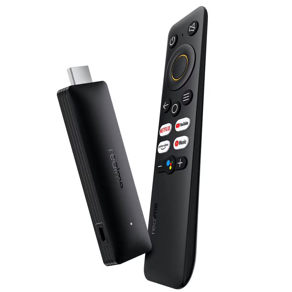 Smart TV Stick Realme 4K RMV2105, Google TV, HDMI 2.1, HDR10+, WiFi/Bluetooth Preto
