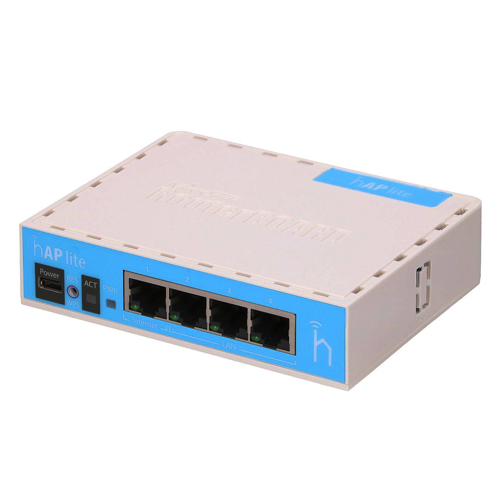 Roteador Mikrotik Hap Lite Rb941-2ND- Wi-Fi 4 Portas Lan