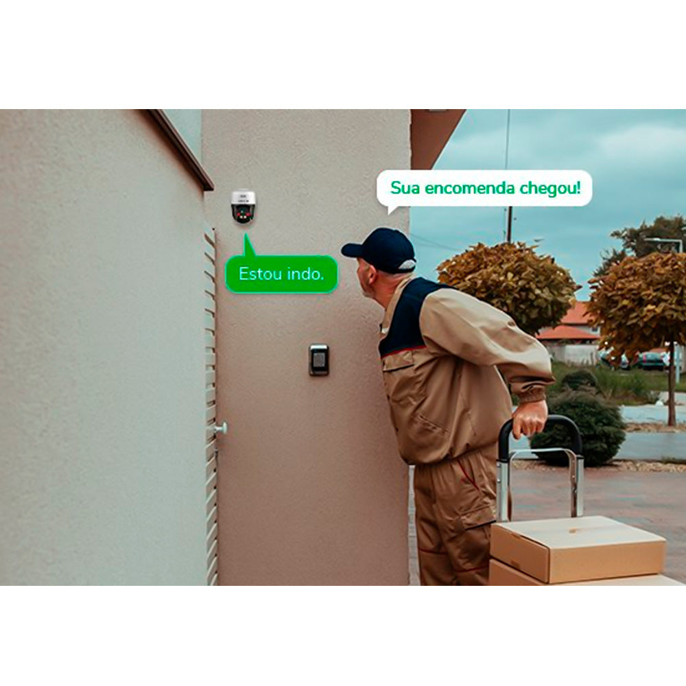 Câmera Mini Speed Dome Intelbras VIP 1300 MINI SD Infravermelho Full Color 3MP c/ Autotracking de Pessoas