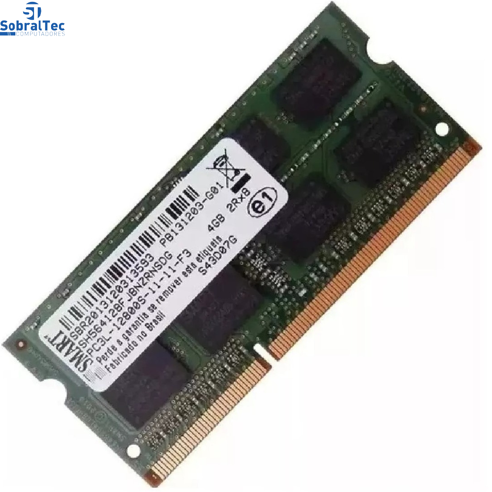 Memória Notebook 4 Gb Ddr3 Smart 1600 Hgz PC3-12800U