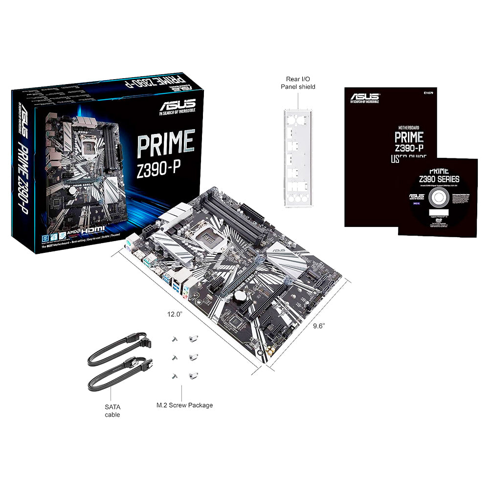 Placa Mãe Prime Z390-A LGA1151 DDR4 ATX - 64GB PCI-e 3.0 USB 3.1 - Para 9ª/8ª geração