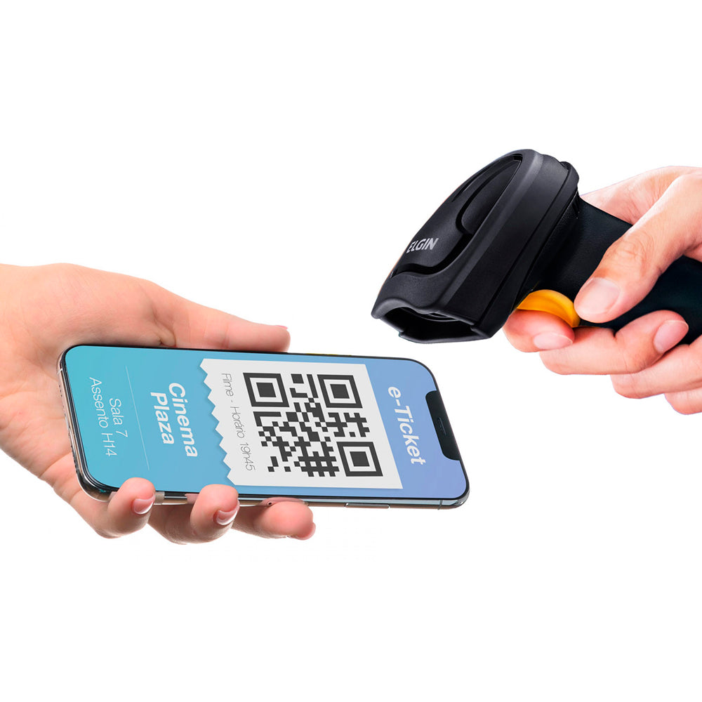 Leitor de Código De Barras Elgin EL-250, Leitura 1D e 2D, USB, Com Suporte, Tecnologia Area Imager, Preto - 46EL250USC01