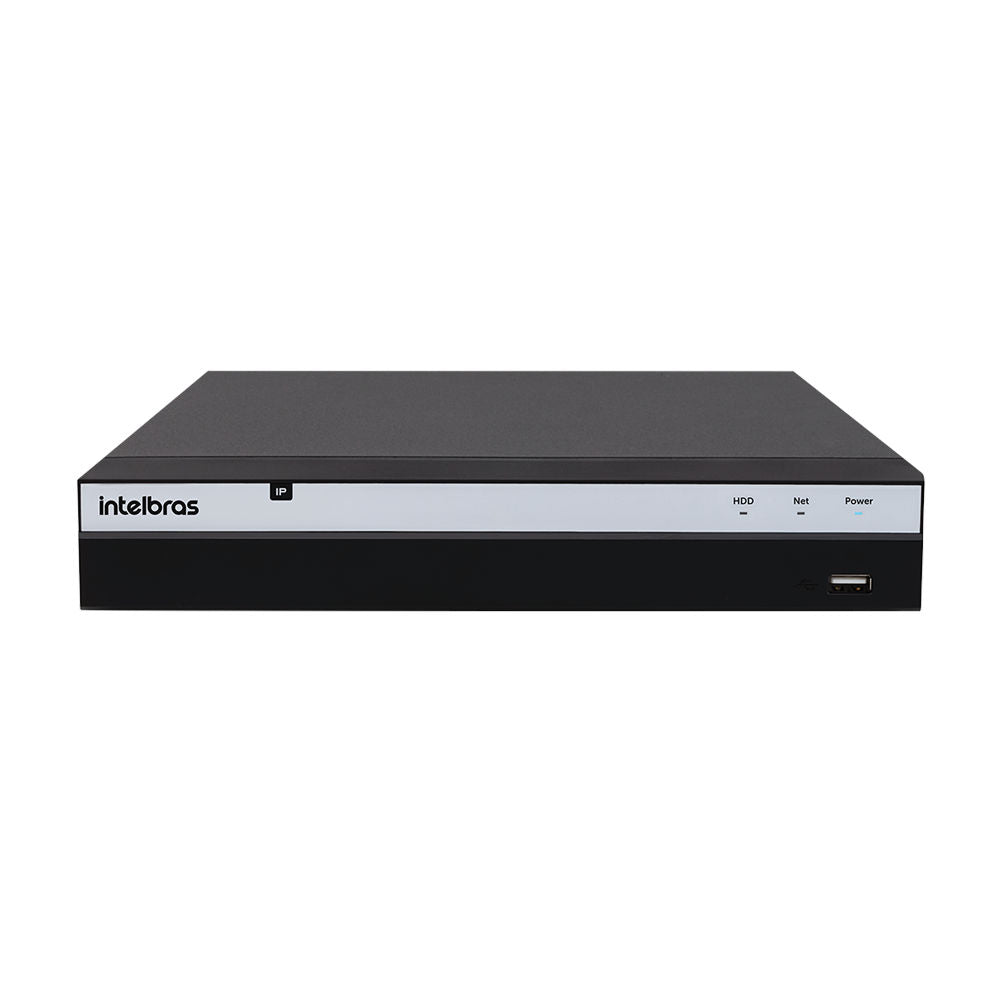 Gravador Digital de Vídeo NVD 8 Canais Intelbras 3308-P-Série 3000 IP PoE 4K Ultra HD 8MP NVD 3308-P-Série 3000