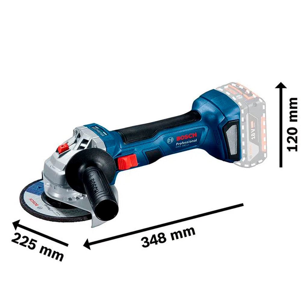 Esmerilhadeira Proficional Bosch A Bateria GWS 180-Li 18V SB