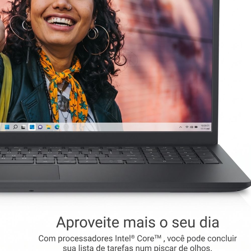 Notebook Dell Inspiron I15-I1300-A60P Intel Core i5 13 Gen, 16GB RAM, 1TB SSD, 15.6 Full HD Win 11 Preto Carbono