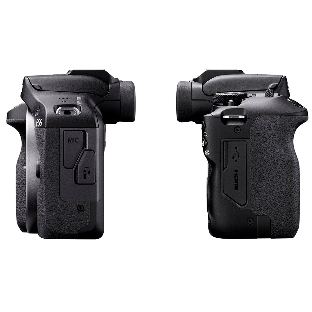 Câmera Digital Canon EOS R100, 24.1MP, WiFi, Lente RF-S 18-45mm F4.5-6.3 IS STM - 6052C043AA