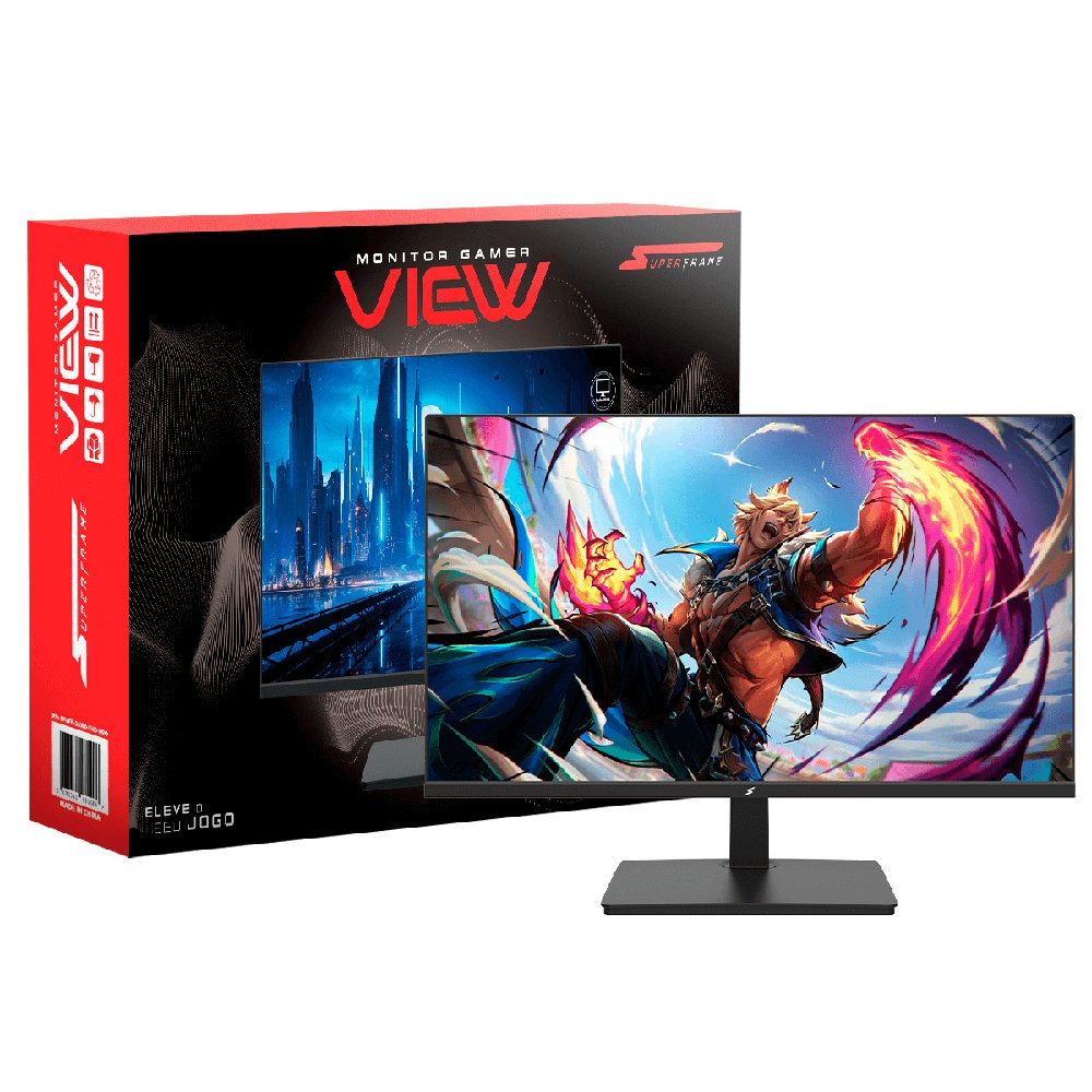 Monitor Gamer 24" SuperFrame View 180Hz Full HD HDMI DisplayPort sRGB 99% FreeSync
