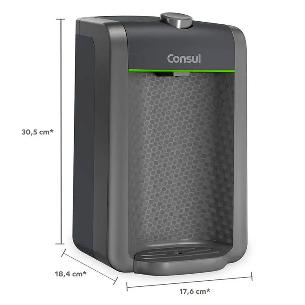 Purificador de Água Consul CPC31AF Cinza 1,5 Litros com Filtro de Máxima Tecnologia