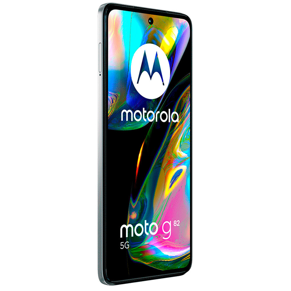 Smartphone Motorola Moto G82 XT2225-1M, Branco, 5G, 128GB, 6GB RAM, Octa-Core, Tela 6.6", Câm. Tripla + Selfie 16MP