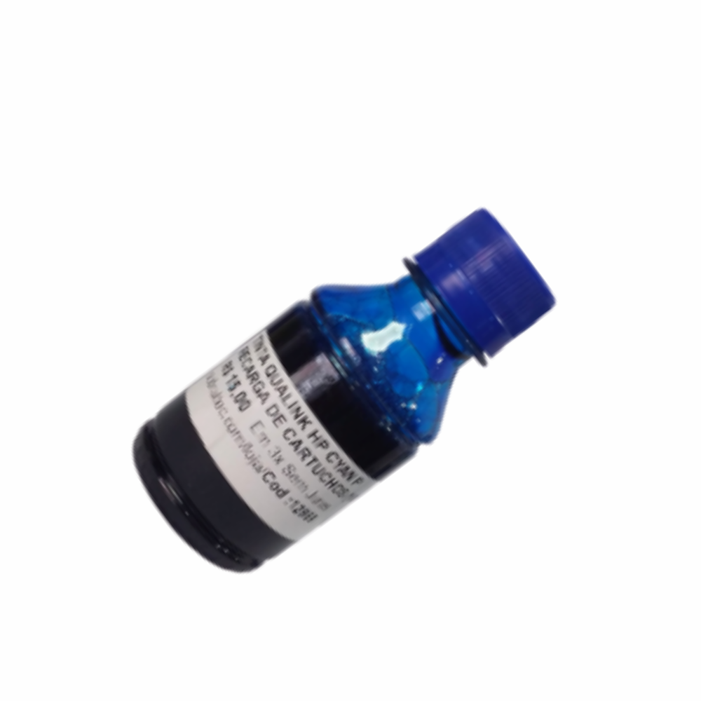 Tinta Qualink  HP Cyan Para Recarga De Cartuchos  100 Ml