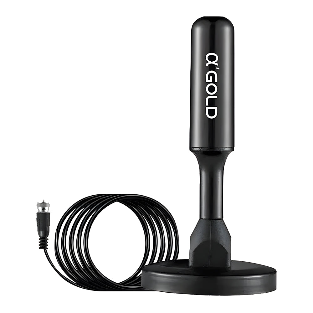 Antena Digital HDTV, 5 Metros, 4.0 DBi, Base Magnética, A'Gold, CB20