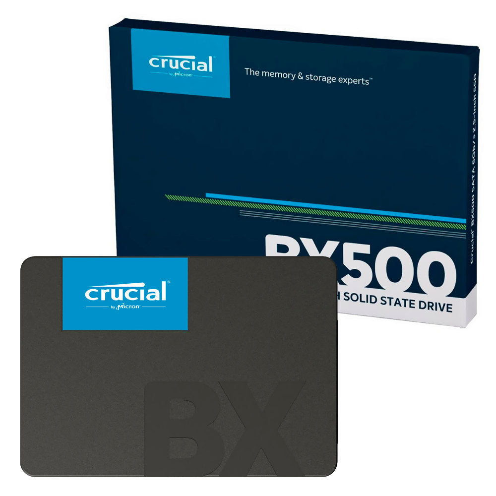 SSD Crucial 500GB BX500 SATA III 2.5" Leitura 550MB/s Gravação 500MB/s CT500BX500SSD1