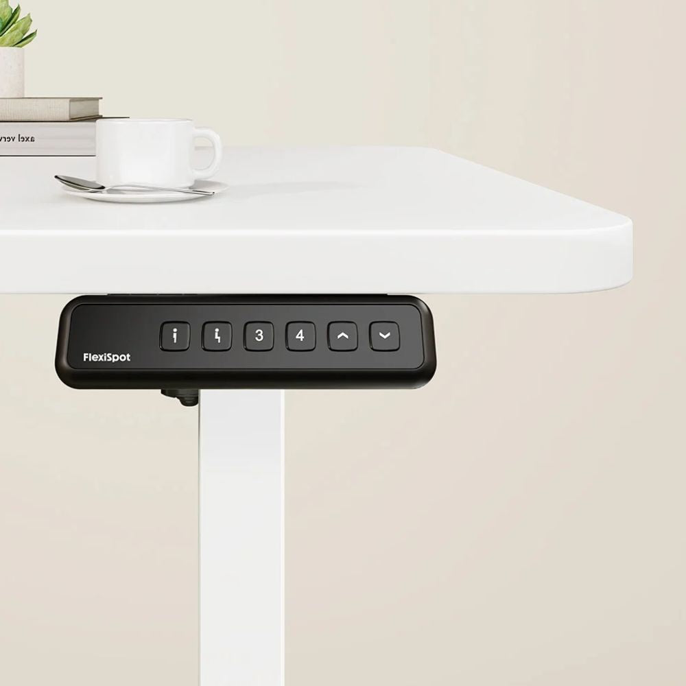 Mesa Elétrica de Escritório FlexiSpot Standing Desk 66Cm-115Cm Altura Ajustável FQ2-WW-1260 (Branco)