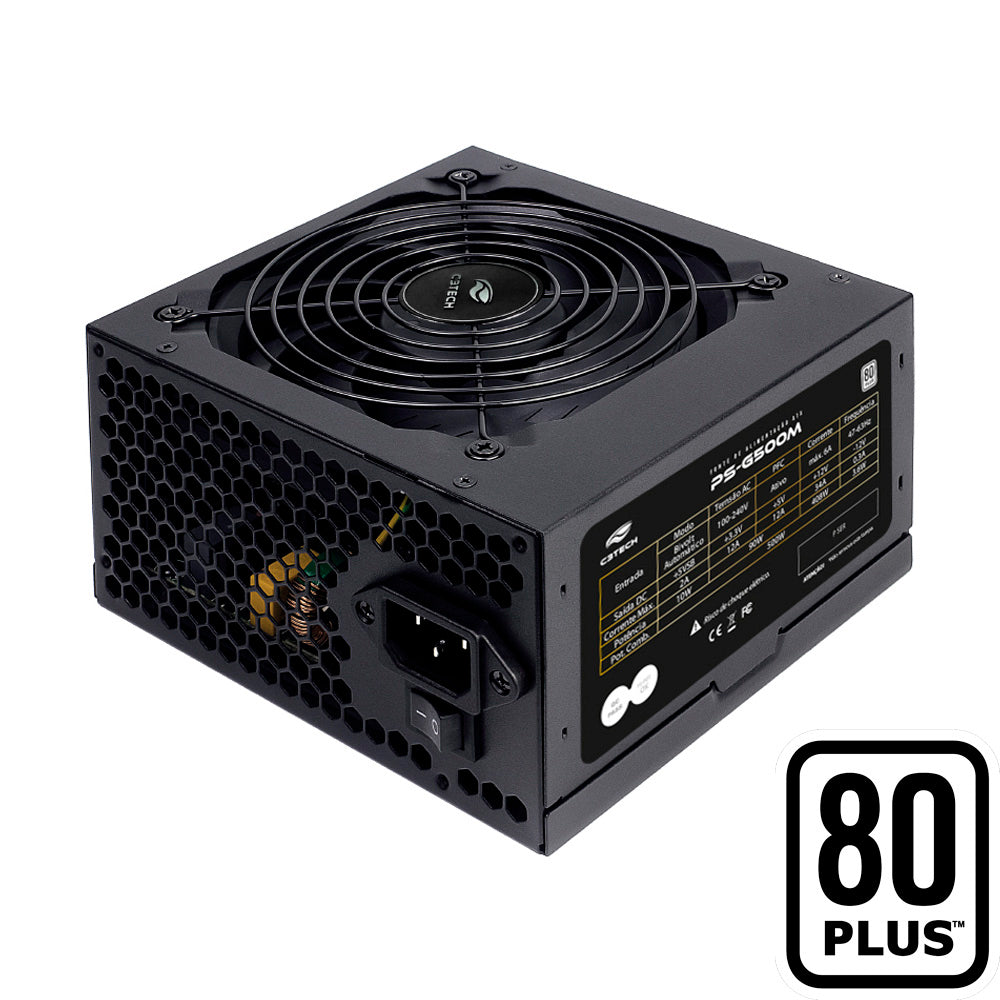 Computador Gamer Ryzen 5 5500, RAM 8GB DDR4, SSD 480GB, Gab MT-G220BK, GTX550Ti, Fonte 500W, 4 Cooler Fan, Windows 10