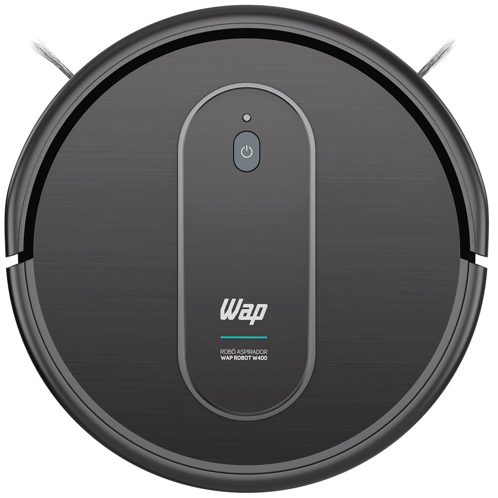 Aspirador de Pó Robô ROBOT WAP W400 3 em 1, Automático, 300ml, Compatível com Assistentes de Voz, 30W 10,8VDC Bivolt