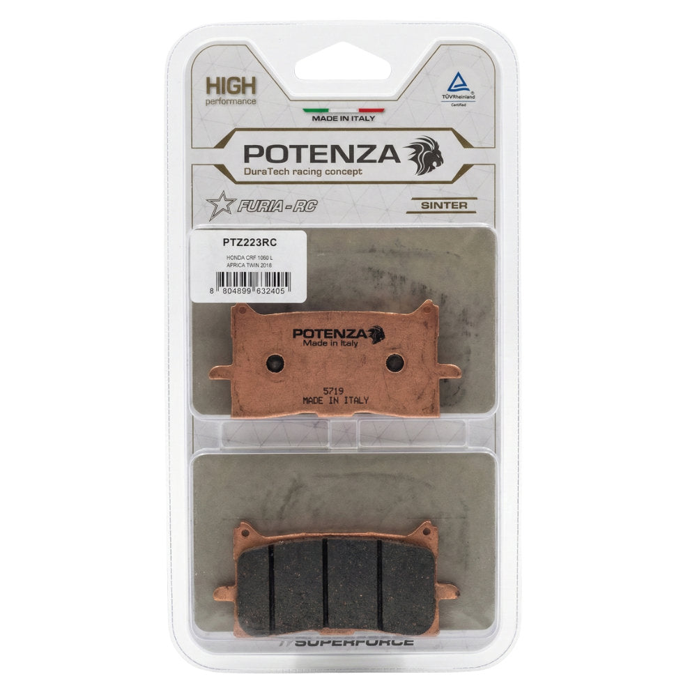 Kit Pastilha Dianteira de Freio Para Moto Potenza Furia-Rc Honda CRF 1000L África Twin 2016 (PTZ223RC)