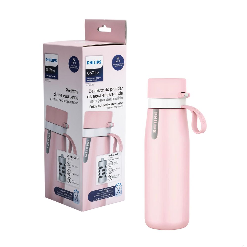 Garrafa de Água Daily Insulated AWP2771PKR Rosa Philips