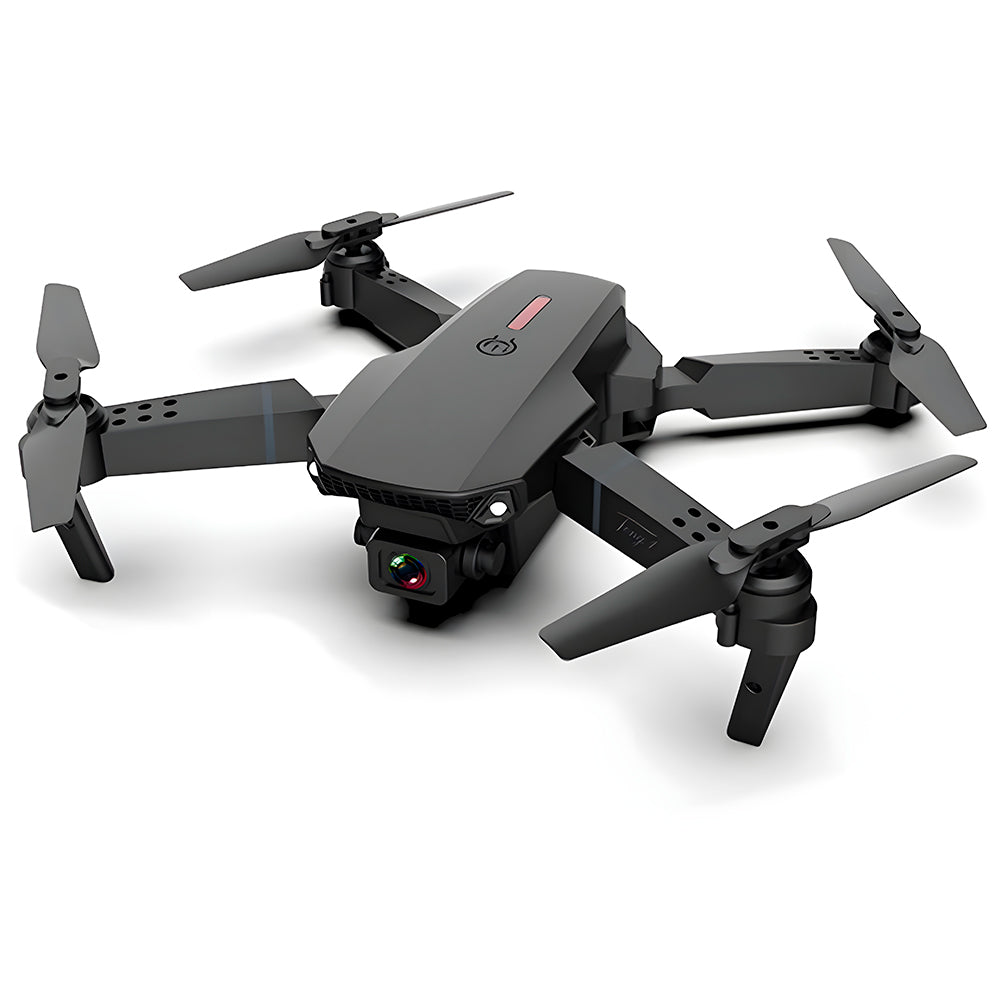 Drone E88 - Pro, Com Câmera 4K, Quadricóptero, FPV, Wi-Fi, UHD, Dobrável - Preto