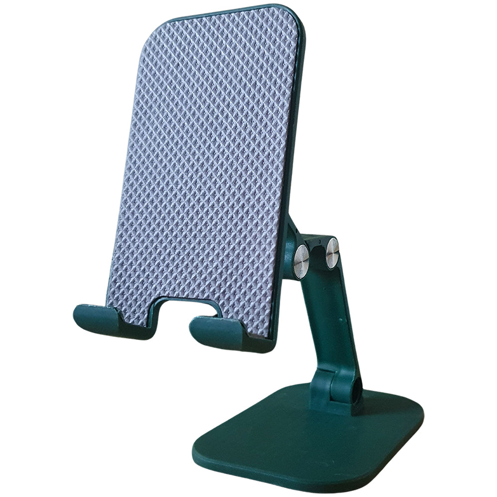 Suporte De Mesa Para Smartphones e Tablets, Ajustável e Dobrável - Verde