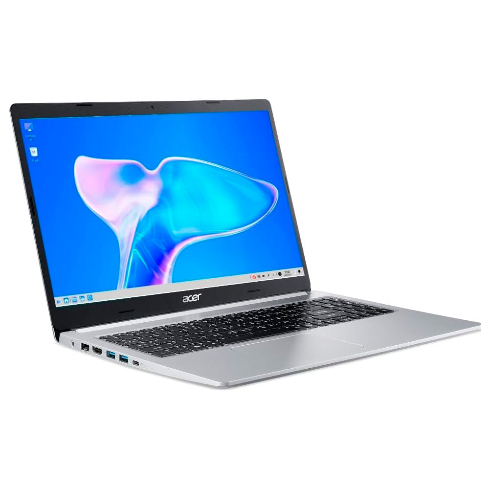Notebook Acer Aspire5 A515-45-R36L AMD Ryzen 7 5700U 12GB RAM, Radeon, 512GB SSD, 15.6” LED IPS Full HD Prata Linux Gutt