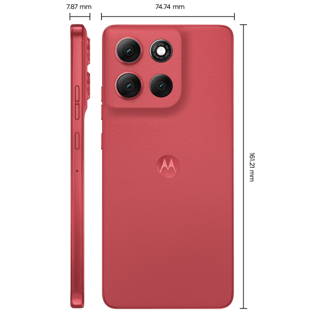 Smartphone Motorola 6.7'' Moto G86 5G 256GB 24GB 8GB RAM+16GB Ram Boost 50MP Sony  OIS Moto AI, videos em 4K - Vermelho