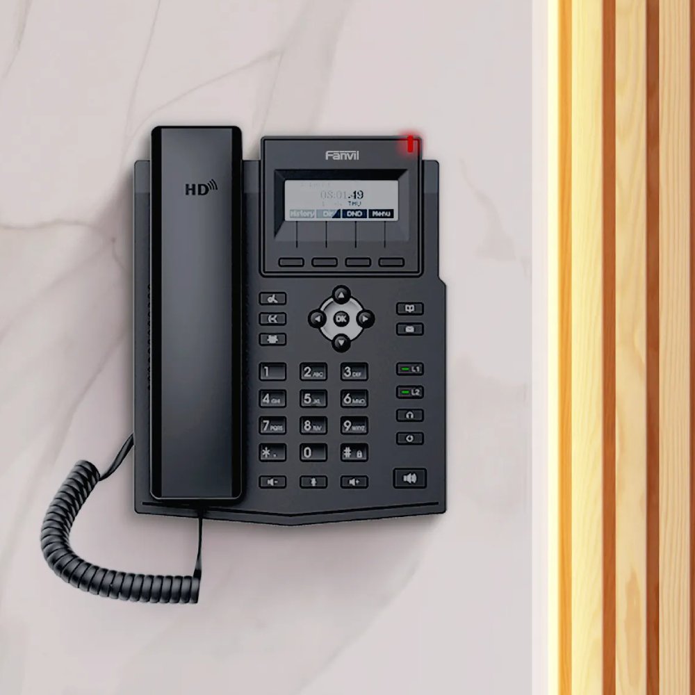 Telefone Ip Fanvil X1S Ethernet 2 Linhas SIP Áudio HD EHS