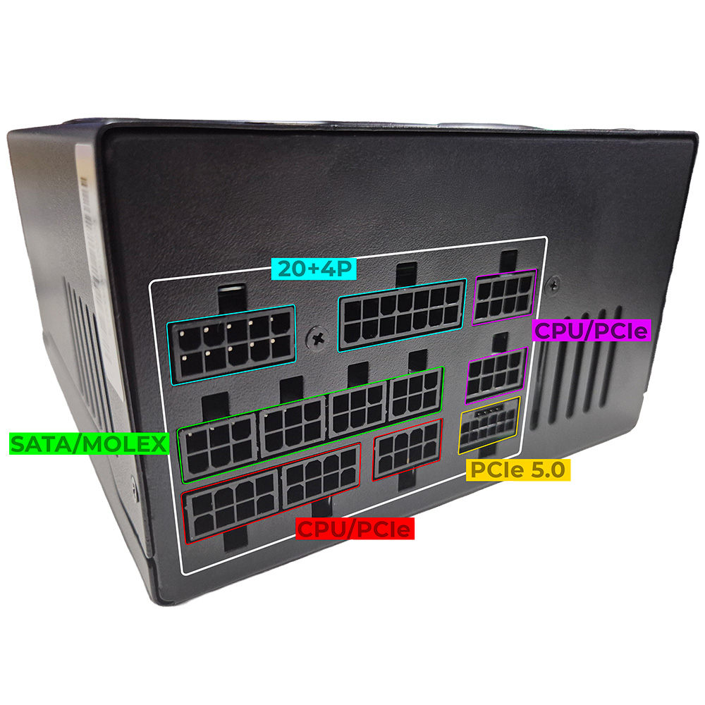 Fonte ATX 1000W C3Tech PS-G1000, 80PLUS Gold, Full Modular, PFC Ativo, Bivolt Automático