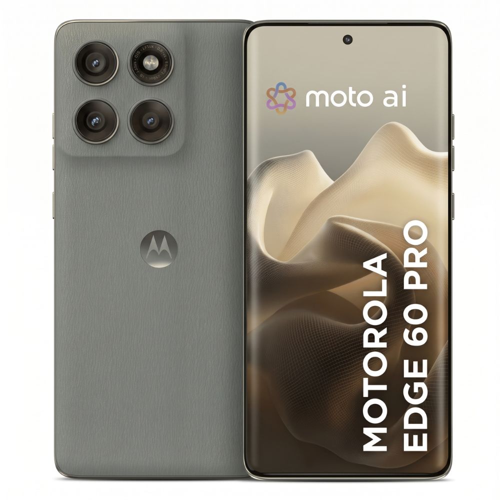Smartphone Motorola Edge 60 Pro 5G Tela 6.7"  512GB, 12GB RAM + 12GB Ram Boost 120Hz, Câmera Sony LYTIA 50MP - Cinza
