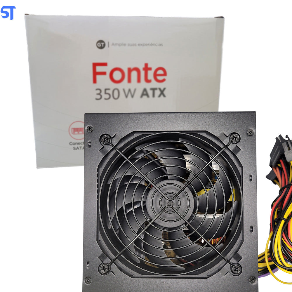 Fonte de Alimentação Atx Potencia Real 350W Goldentec - G350 -Gt350