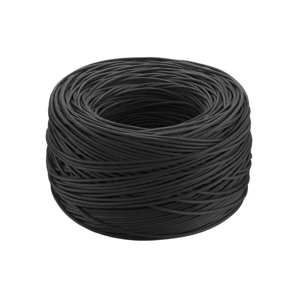 Caixa de Cabo de Rede Cat. 6  LAN U/UTP 24AWGX4P (305 Metros) LAN Maxx Preto 100% Cobre