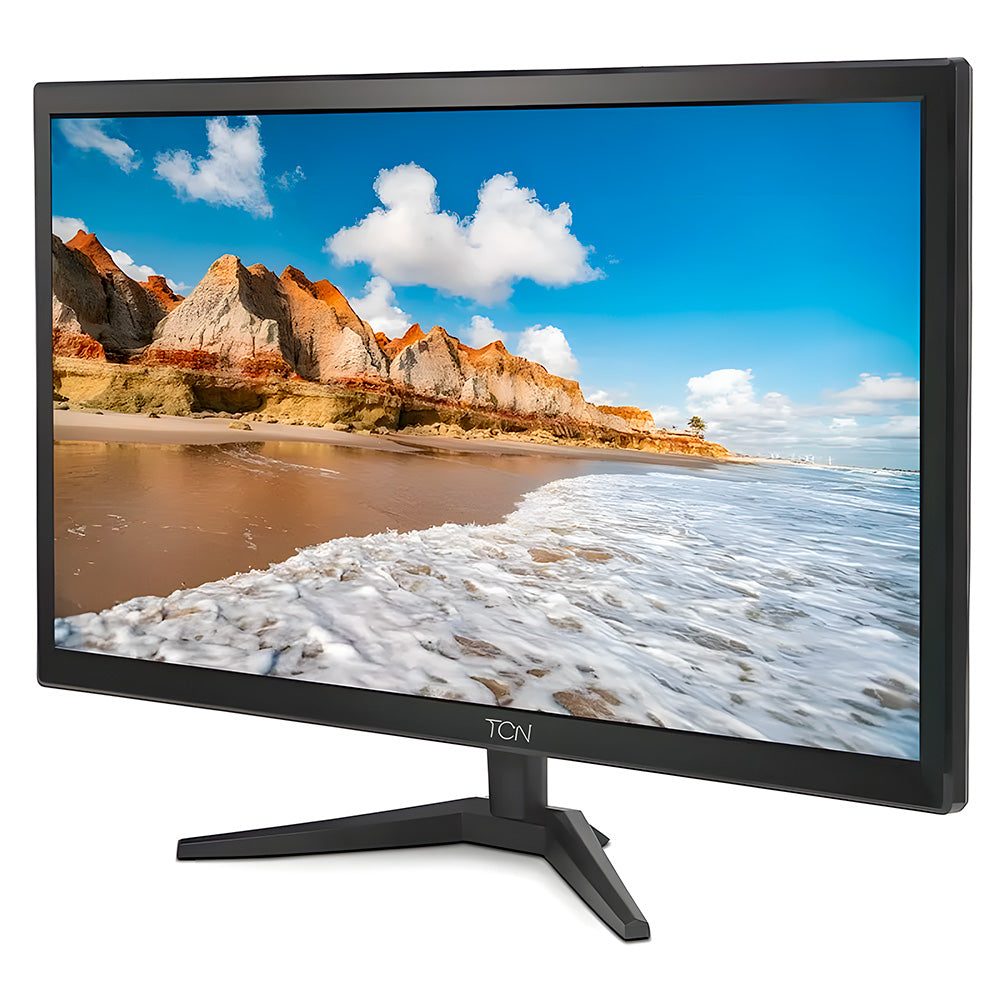 Monitor LED 20 Polegadas, Office Goldentec, TCN Flat HD, 5ms, 60Hz, HDMI, VGA - Preto